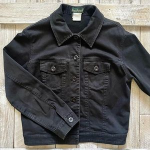 Vintage Black Button-up Jacket